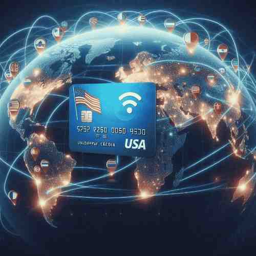 Map showing worldwide acceptance of Discover credit cards starting with 6011