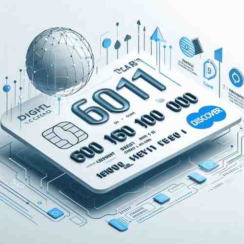 Infographic highlighting 6011 BIN on a Discover credit card for network identification