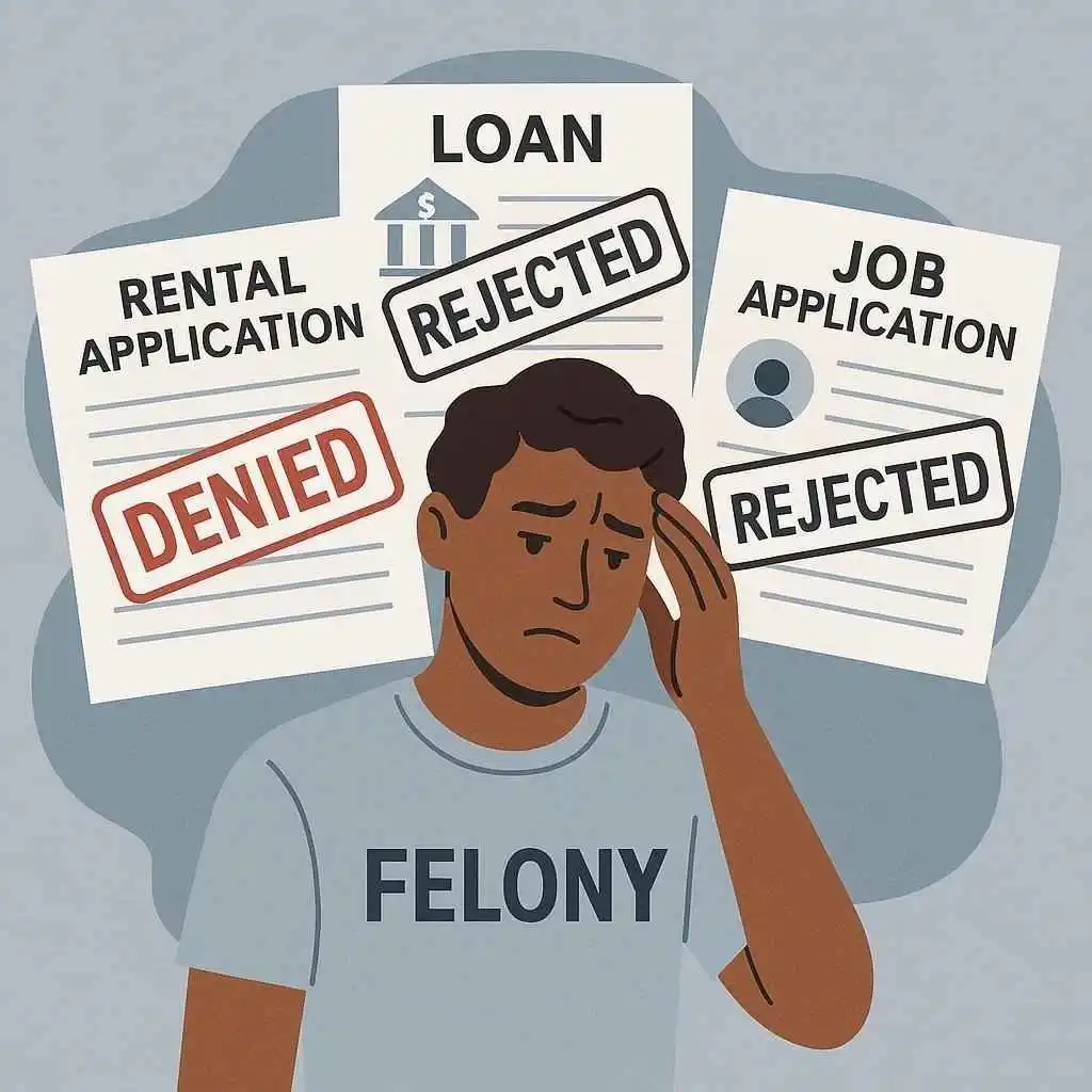 Consequences of credit card abuse felony in Texas on employment, housing, and loans