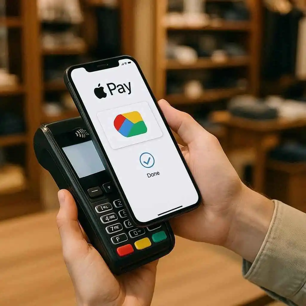 Using a smartphone digital wallet for contactless payments as an alternative to physical credit cards