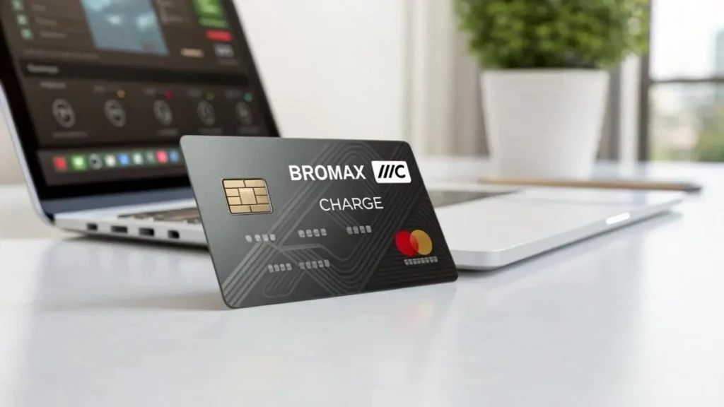 Bromax LLC charge displayed on a digital credit card statement showing suspicious transaction alert for fraud verification.