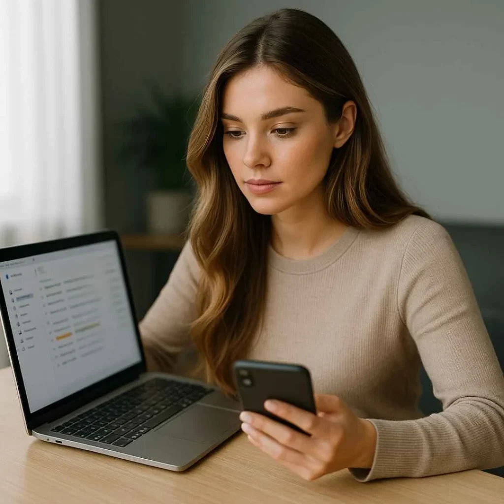 Man calling bank customer support to dispute an unauthorized Sivalo charge on his credit card.