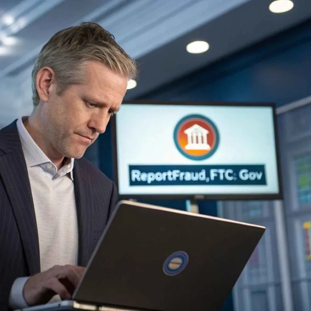 Man reporting unauthorized Lotract Fans credit card charge on the FTC fraud website