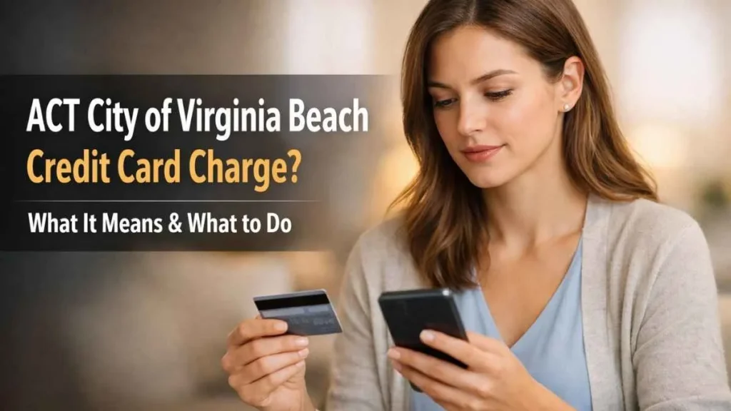 ACT City of Virginia Beach credit card charge explained on bank statement