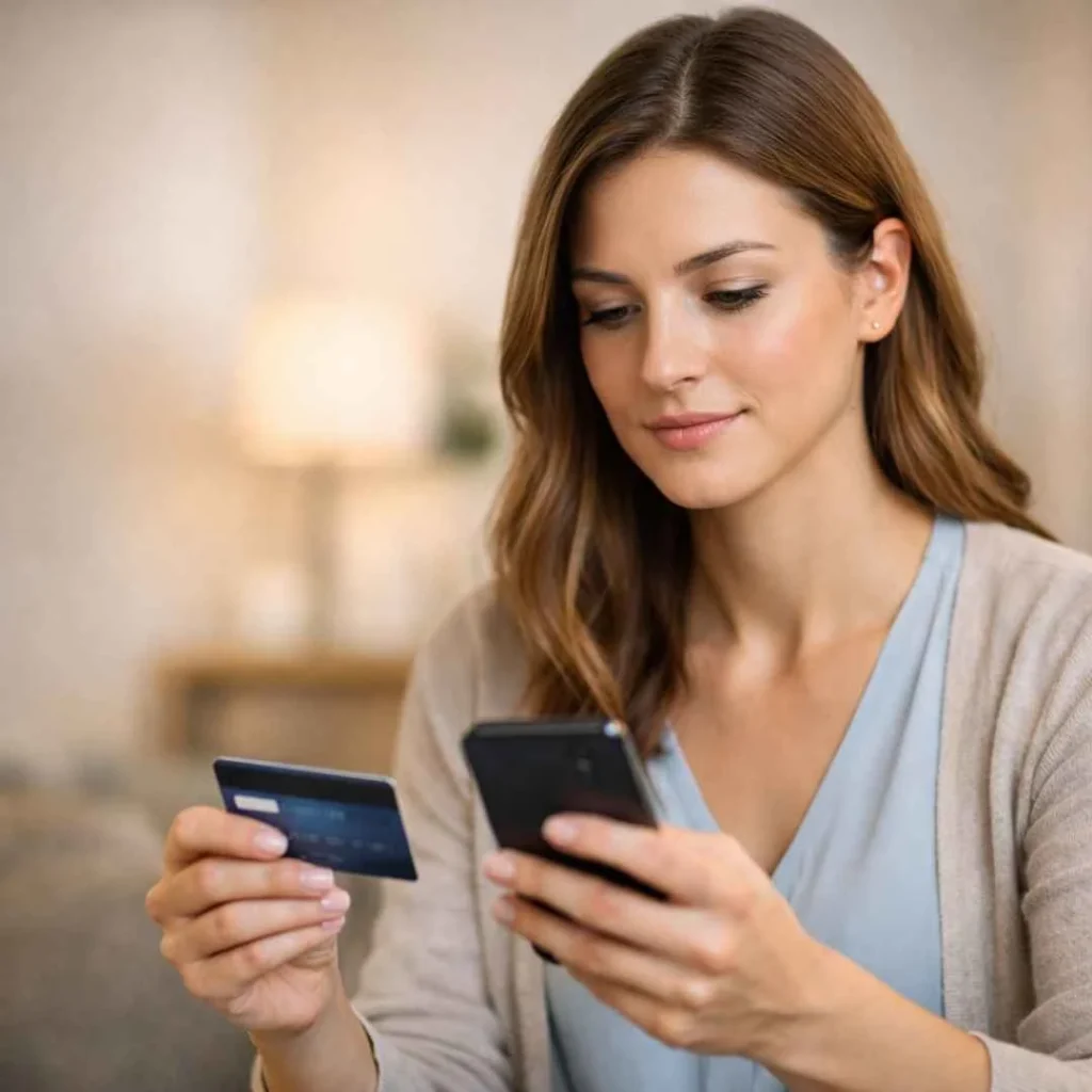 American woman reviewing VNG Singapore Pte Ltd credit card charge to determine if it is legit or a scam