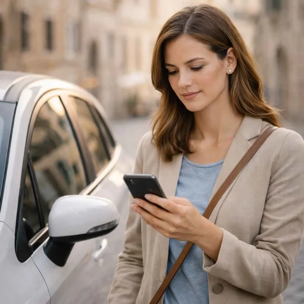 American traveler with rental car in Italy explaining a ZTL charge on credit card