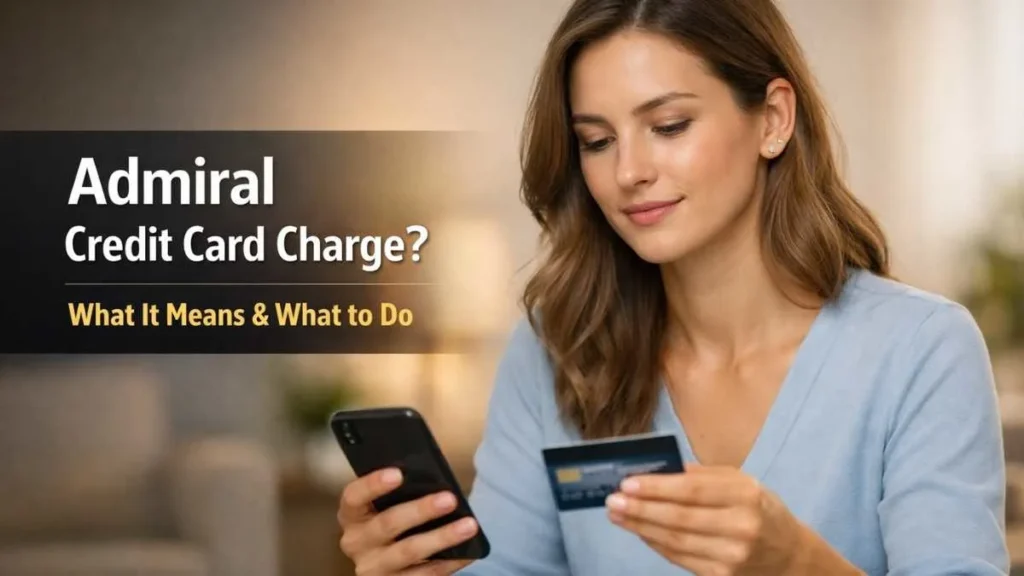 Confident American woman reviewing an admiral credit card charge on her smartphone and credit card at home