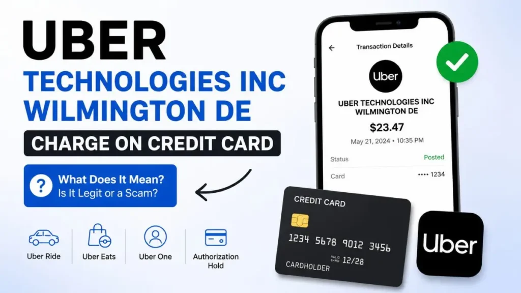 UBER TECHNOLOGIES INC WILMINGTON DE charge on credit card explained