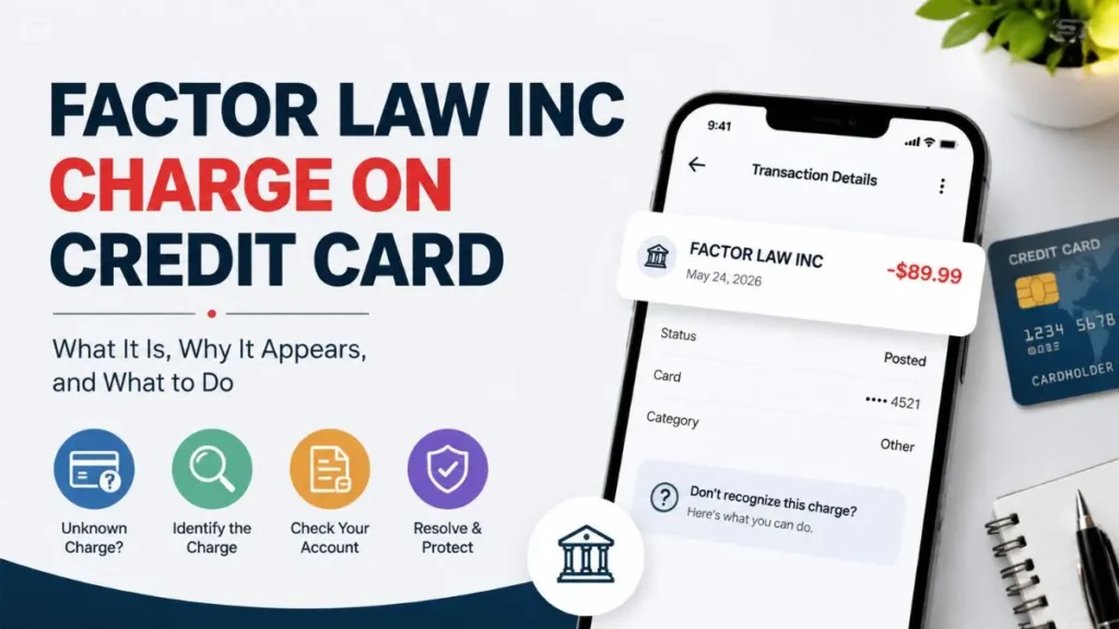 Factor Law Inc charge on credit card transaction