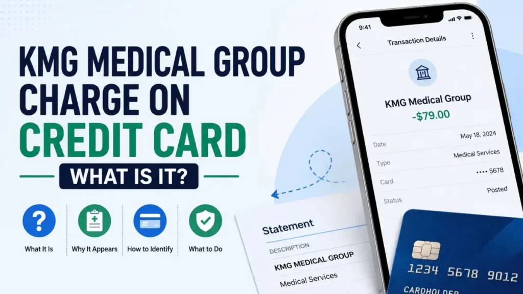 KMG Medical Group charge on credit card explained
