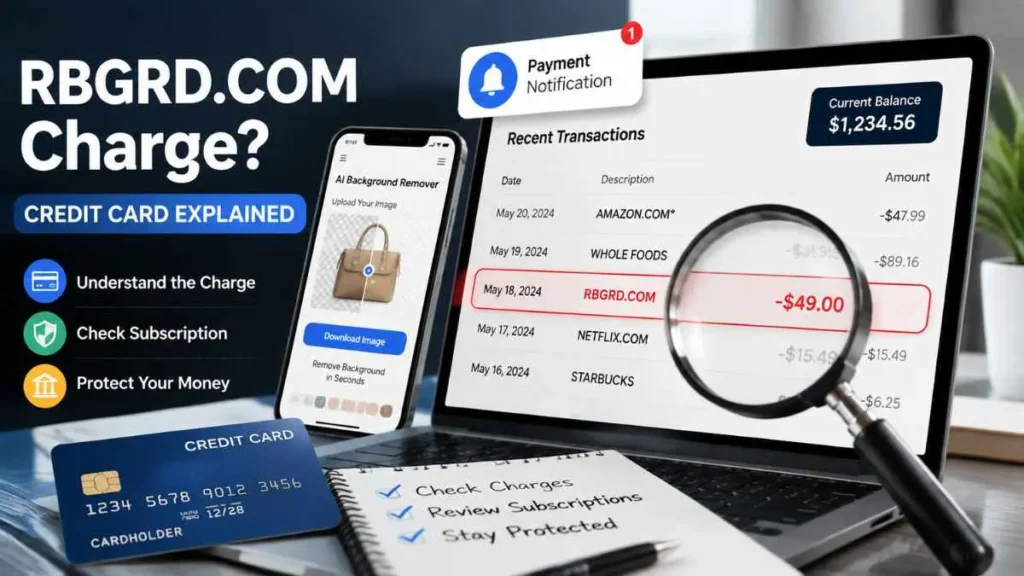 RBGRD.COM charge on credit card explained with payment statement and subscription details