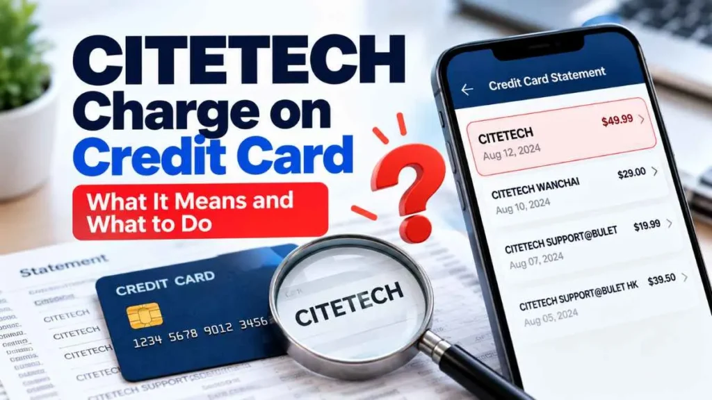 CITETECH charge on credit card explained