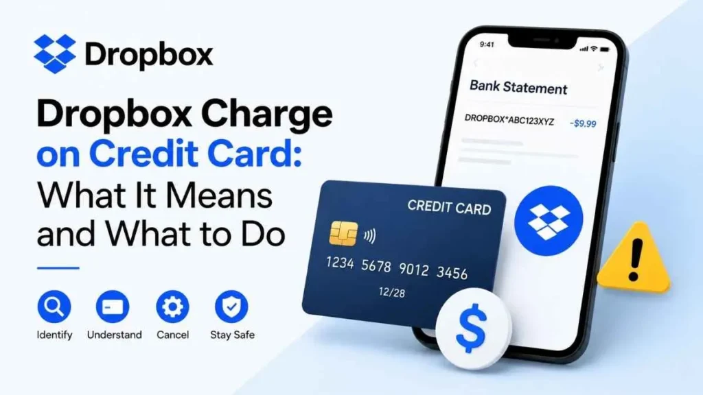 Dropbox charge on credit card statement