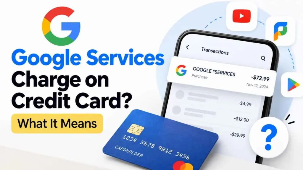 Google services charge on credit card explained
